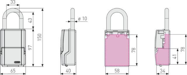 ABUS Nøgleboks 737 mini