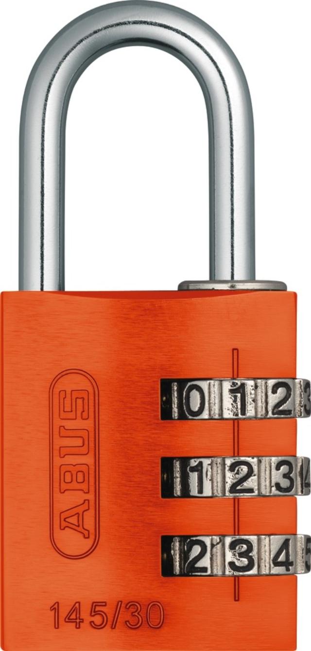 Abus hangslot met code 145/30 Oranje 