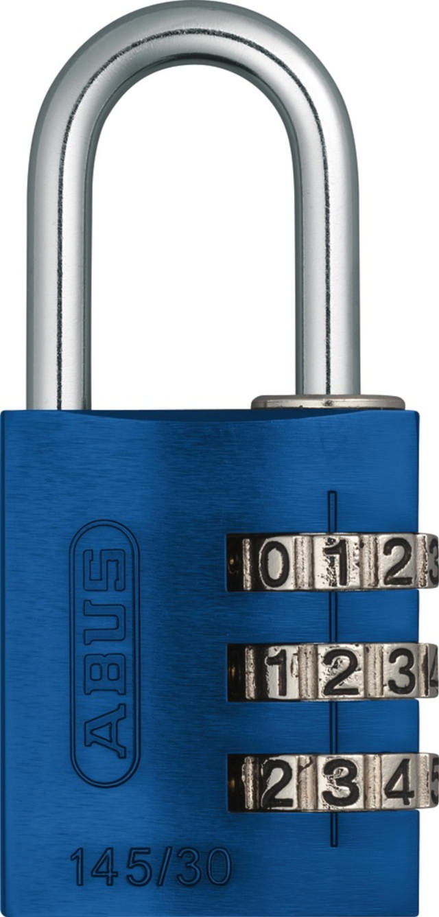Abus Vorhängeschloss mit Code 145/30 Blau 