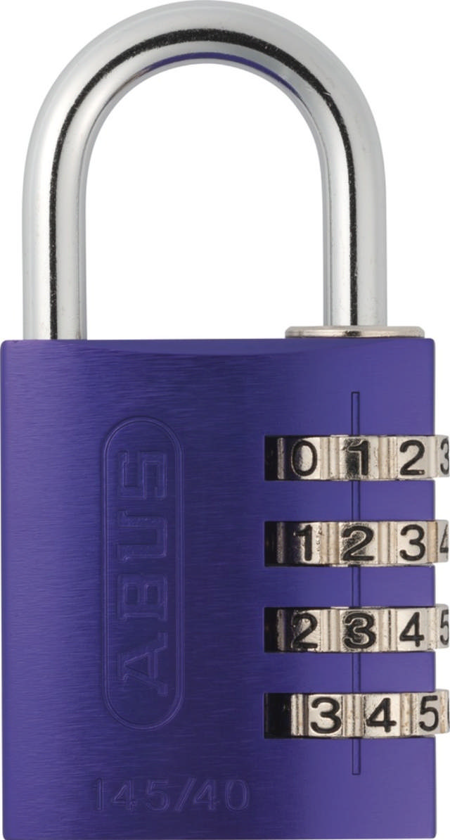 Abus Vorhängeschloss mit Code 145/40 Lila 