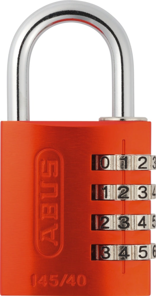 Abus Vorhängeschloss mit Code 145/40 Orange 