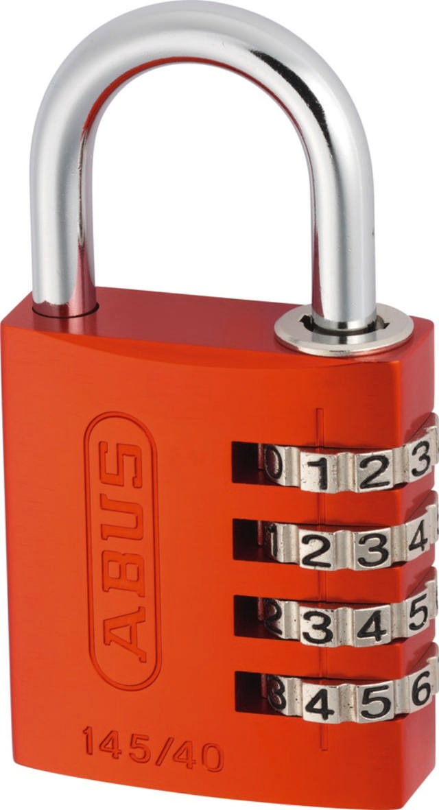 Abus Vorhängeschloss mit Code 145/40 Orange 