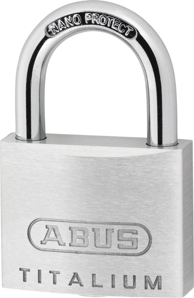 ABUS Vorhängeschloss Titalium 64TI/40 Twins Blister **RESISTANT PARTY**