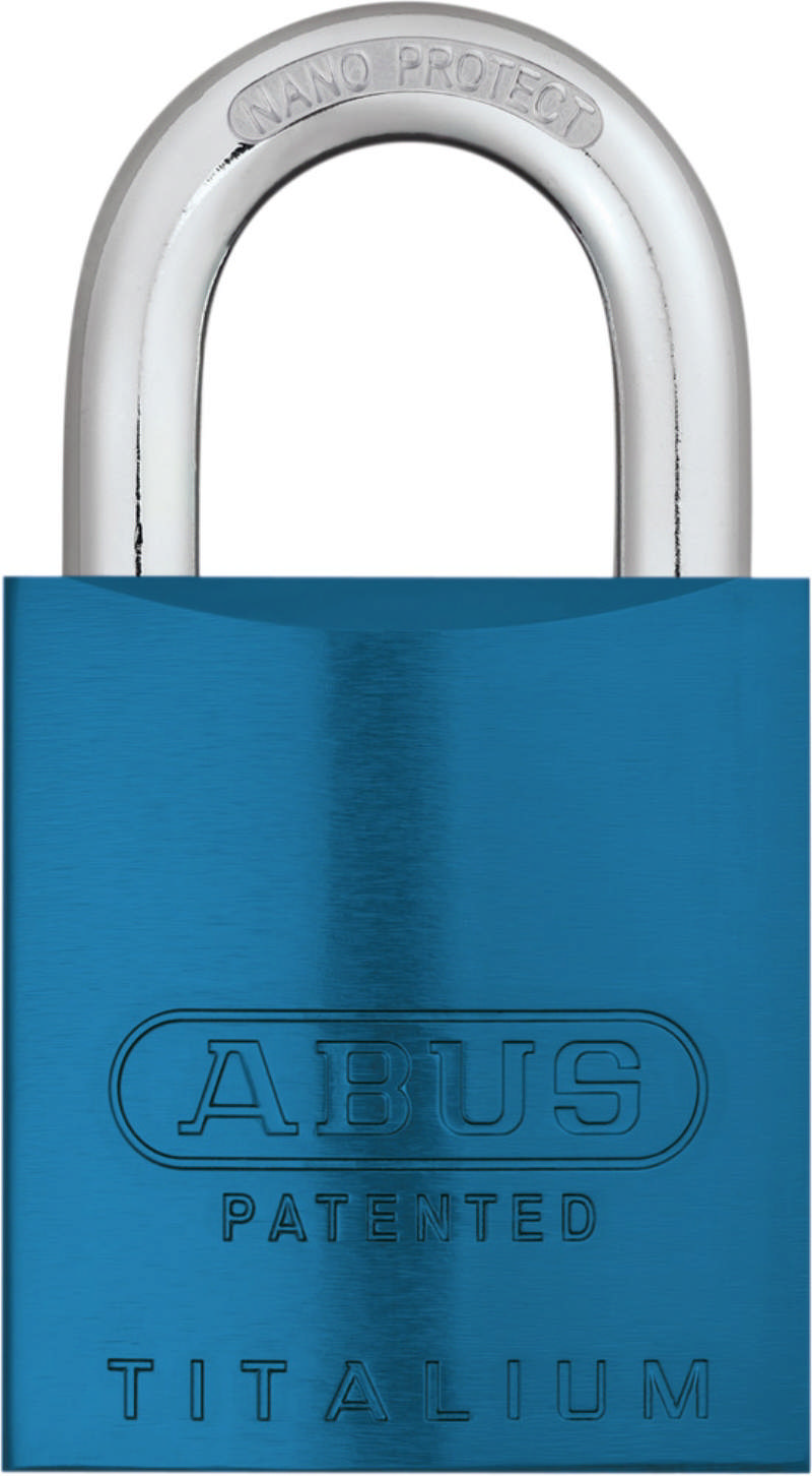 Abus padlock 83/45 AL S Blue w/snowman cyl. 2 key.