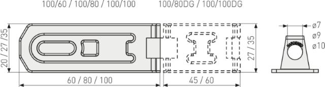 Abus hänglås attack 100/100 sb