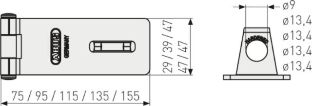 Abus padlock attack 200/115 sb.