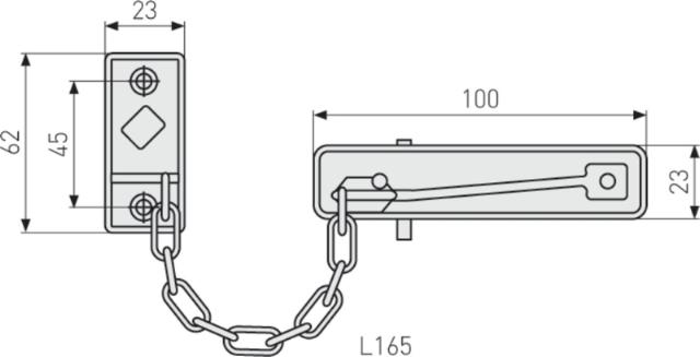 Abus Sicherheitskette sk69 mes.sb.