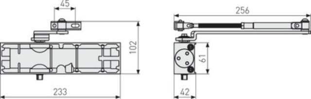 Retaining arm for AC7124/AC7224