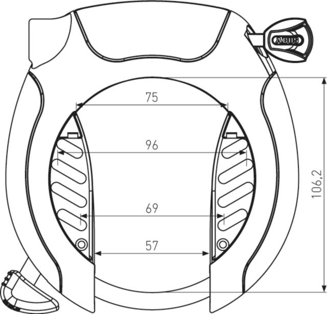 Ringlås 5955 Pro Shield X-PLUS (VF) 5955 NR BK PRO SHIELD X-PLUS