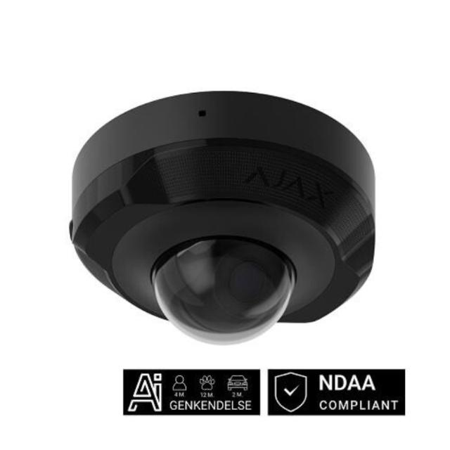 Ajax DomeCam Mini (8 Mp/4 mm) Svart