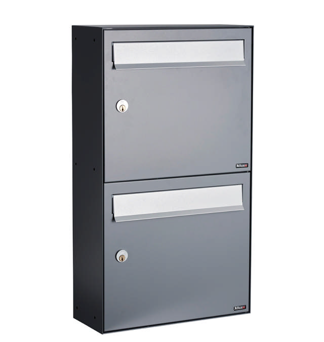 Allux HC4 - ohne Schloss 2 Module Anthrazit m. graue Klappe