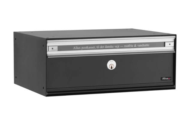 Allux PC2 – ohne Schloss Schwarz RAL 9011S mit Stahltür 6 Modul
