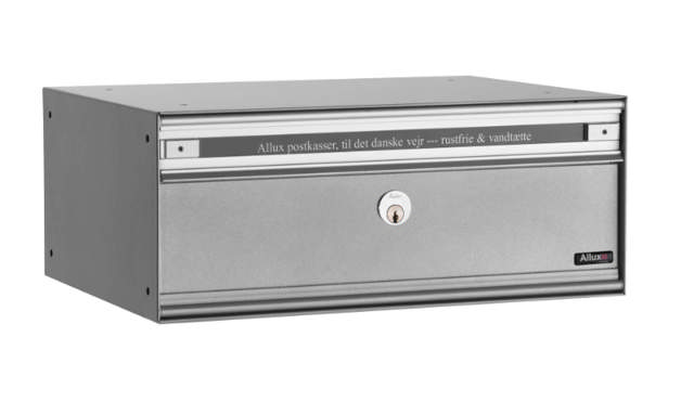 Allux PC2 - ohne Schloss Alu. Grau RAL 9006 mit Stahltür 7 Modul