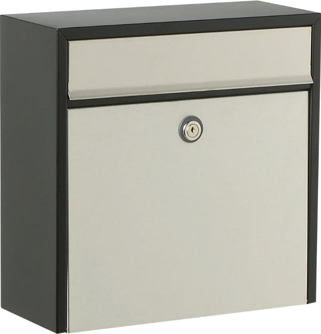 Allux 250 Schwarz mit Edelstahlfront