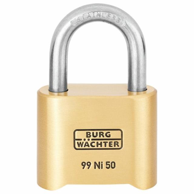 BURG padlock with code 99 Ni 50 SB No. 99 code