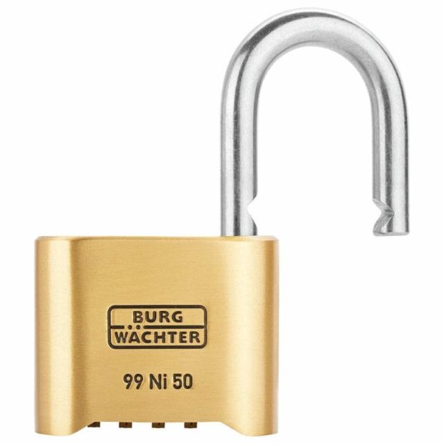 BURG padlock with code 99 Ni 50 SB No. 99 code