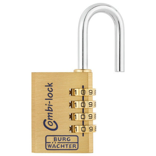 BURG Vorhängeschloss mit Code-Kombischloss 80 40 M SB