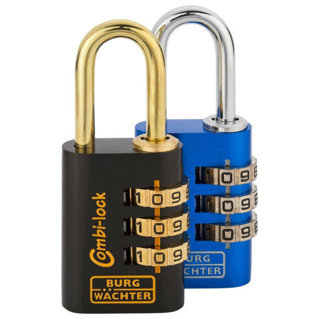 BURG Vorhängeschloss mit Code-Kombischloss 88 30