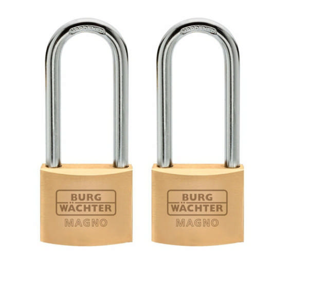 BURG hængelås Magno Duo 400 E HB 20 26 SB, høj bøjle