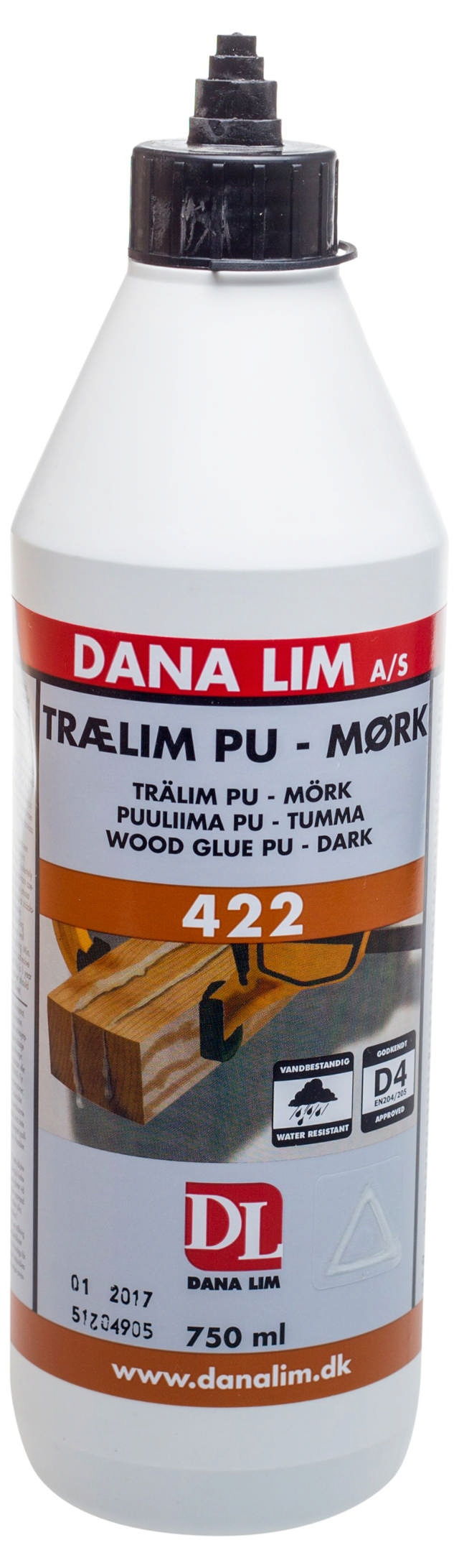Dana Holzleim PU Dunkel 422 750 ml