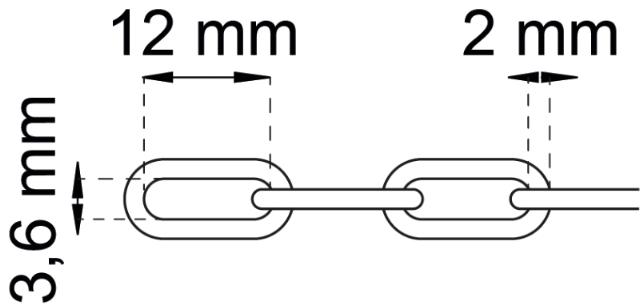 KETTING VERNIKKELD 2 MTR 