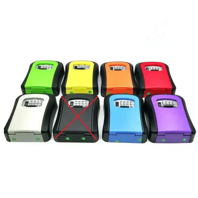 Schlüsselkasten mit Rollcodes Lila