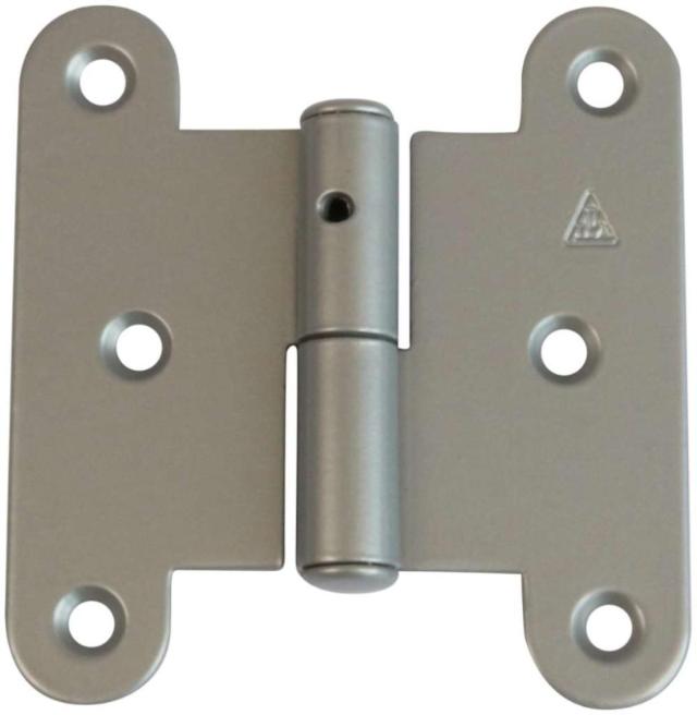 DOOR HINGE WITH SHORT BACK Phosphate Gray Left