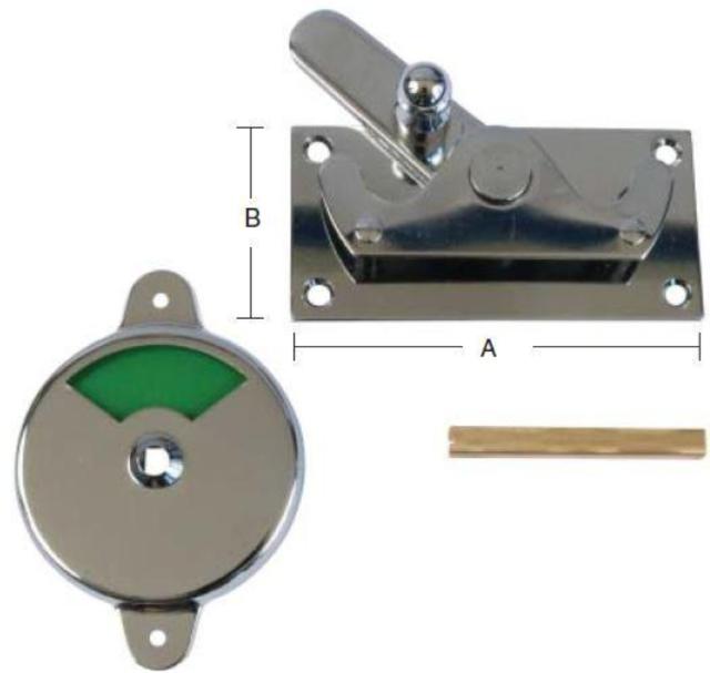 TOILET LOCK WITH ANGLE LOOK Forcromet -