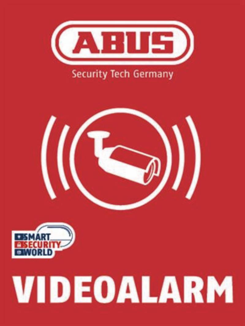 Waarschuwingssticker, video-alarm