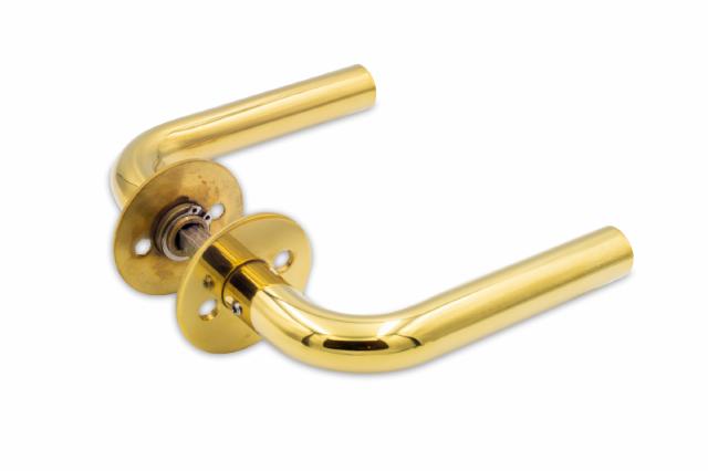 Dørgreb L-form 19mm PVD messing