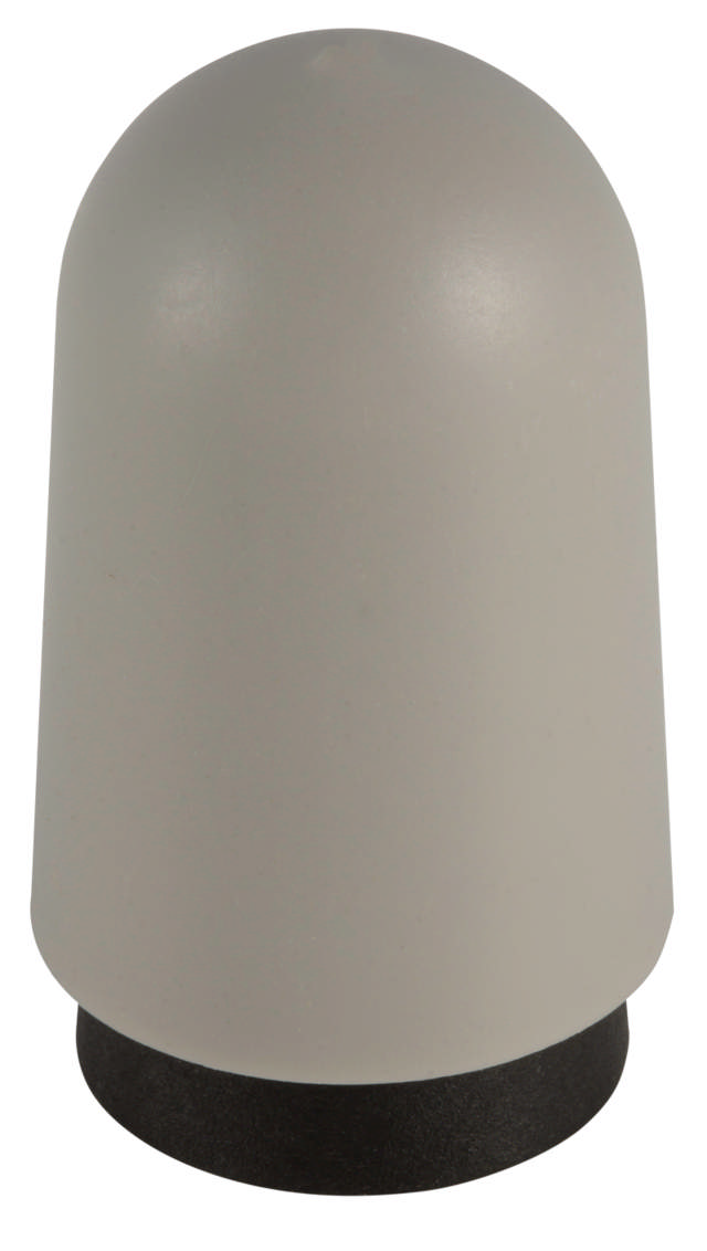 Dørstopper lysgrå 73mm plast 