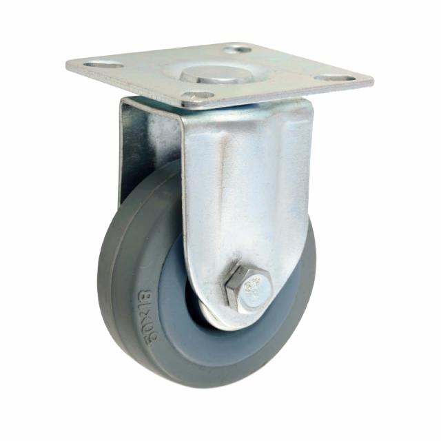 Furniture castors w/plate Ø50 mm Fixed