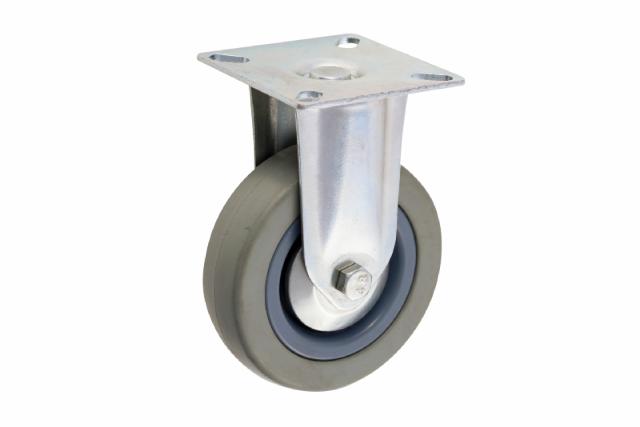 Furniture castors w/plate Ø100 mm Fixed