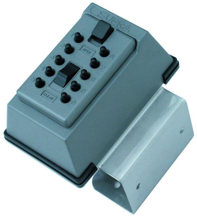 Keysafe key box 1017 gray w/code + bracket, incl. cover