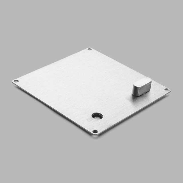 d line faconskilt m. grebshul og vrider m. toiletmark., V