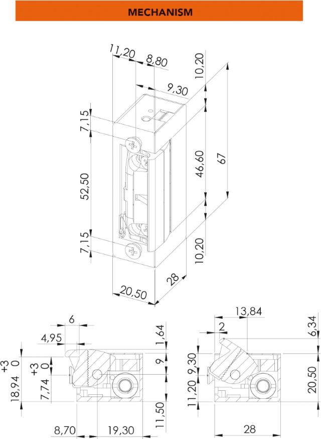 Dorcas El-Endblick 54 NF, rechtsv. 8-12 V AC/DC