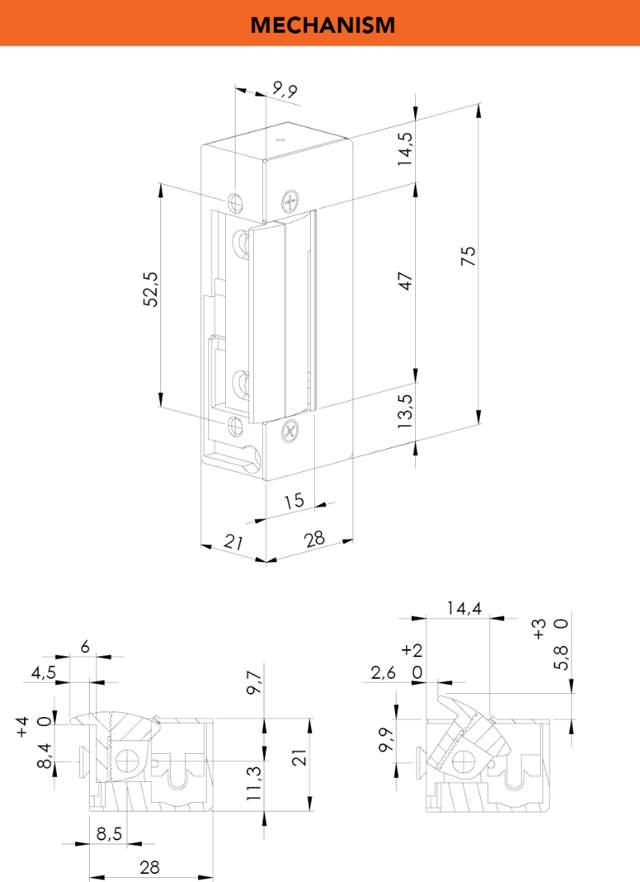Dorcas El-Endblick 50 NF, rechtsv. 10-24 V AC/DC