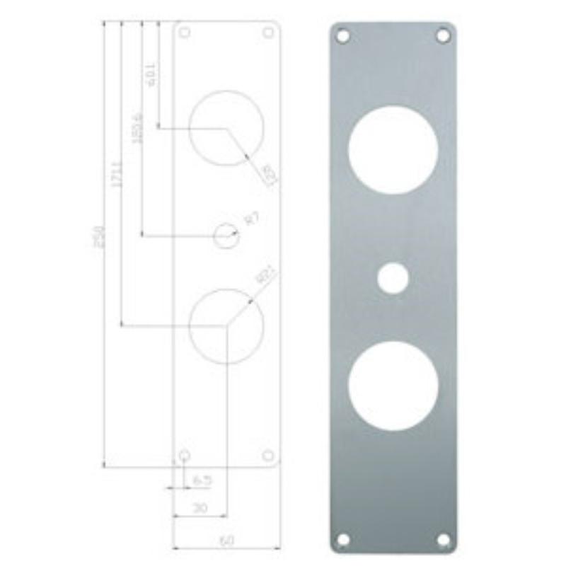 Lockit langbord 1299 t/turn gepolijst RVS