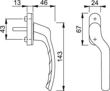 Sprunggriff Tokyo 0710VK/U76K F9, rechts