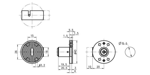 Dom furniture lock 313-013u-1 single switch