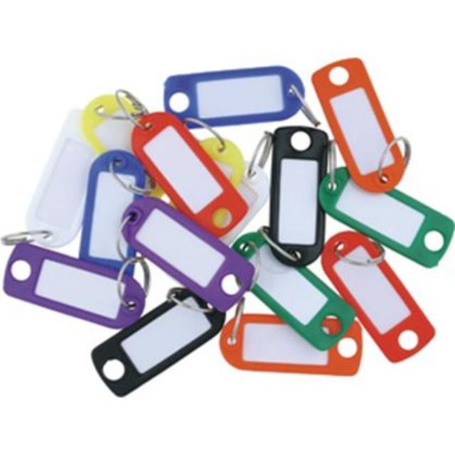 Key ring 8033/100 pcs. light blue (ring/w. hole)