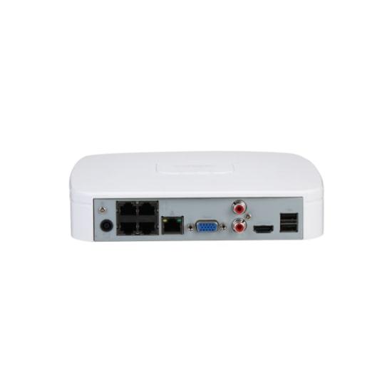 Dahua NVR-Recorder, 4 Kanäle, 4 x PoE, AI-Modell – inkl. 2000 GB Festplatte