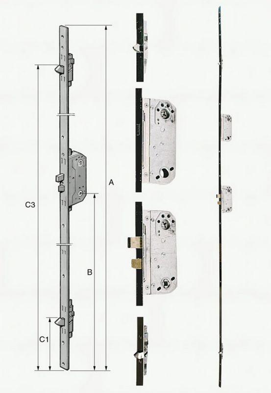 Vast stangslot 2250 B044 met 8765+9788 (goedgekeurd)