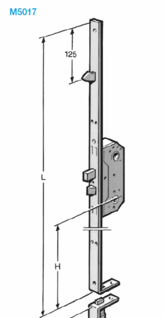 Fix stanglås 8008 2152 C-471 M5017 halvdør MPL højre