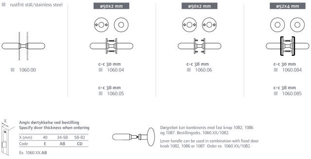 Randi Türgriff 106004AB Coupe 16mm/Rosette (34-58mm)