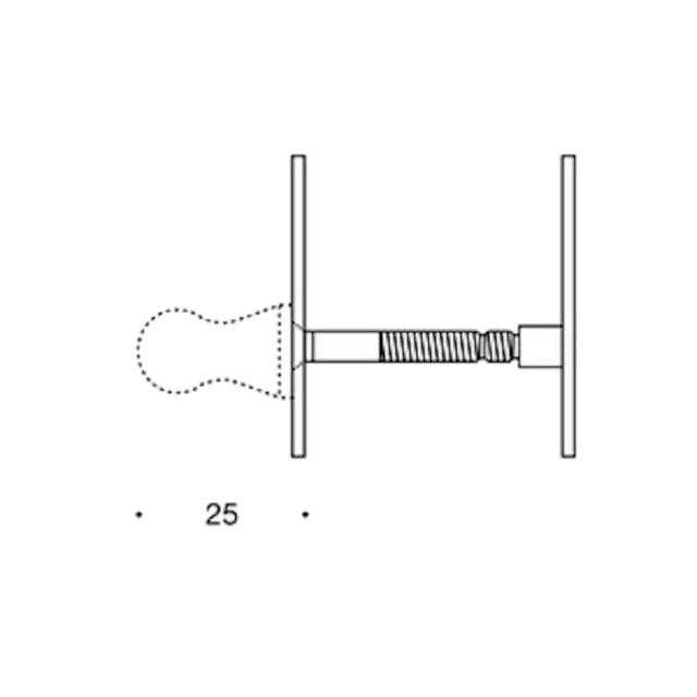 Randi toiletarmatuur massief 110093TG messc-c27mm (BdT