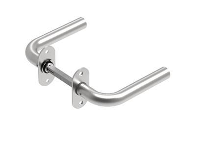 Randi Line 18 deurkruk 702107AB L massief ovaal rozet, set