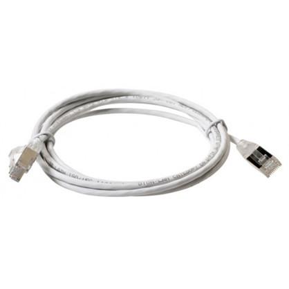 Patch cable slim S-FTP, cat. 6A LSZH 1.0m, white