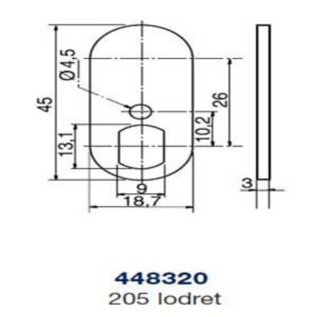 Ruko Kammstück 448320 t/205 vertikal