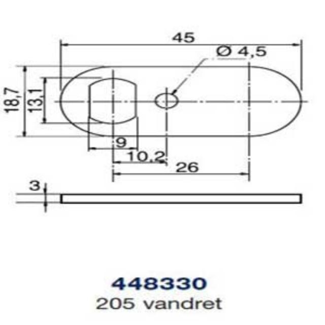 Ruko comb piece 448330 t/205 horizontal